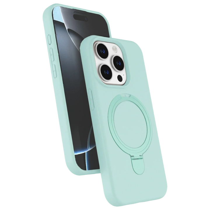 BFS  Apple iPhone 14 Pro Max Regal Magsafe Standlı Kapak - Su Yeşili