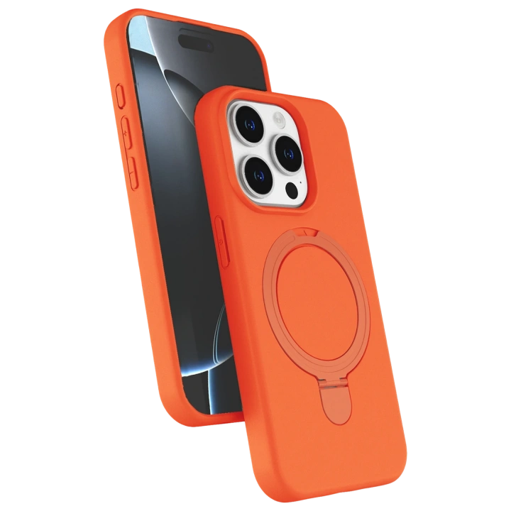 BFS  Apple iPhone 14 Pro Max Regal Magsafe Standlı Kapak - Turuncu