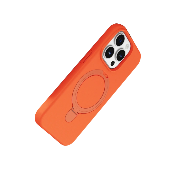 BFS  Apple iPhone 14 Pro Max Regal Magsafe Standlı Kapak - Turuncu