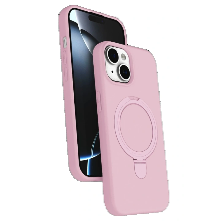 BFS Apple iPhone 14 Regal Magsafe Standlı Kapak - Açık Pembe