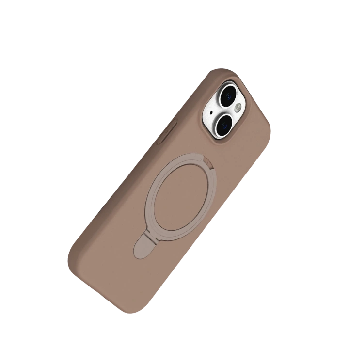 BFS  Apple iPhone 14 Regal Magsafe Standlı Kapak - Çöl Titanyum