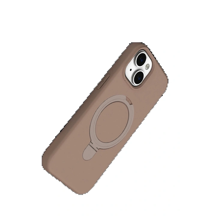 BFS Apple iPhone 14 Regal Magsafe Standlı Kapak - Çöl Titanyum