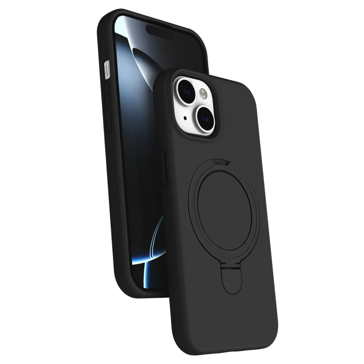 BFS  Apple iPhone 14 Regal Magsafe Standlı Kapak - Siyah