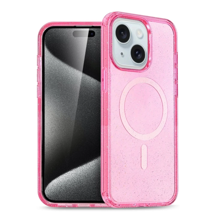 BFS  Apple iPhone 14 Star Magsafe Kapak - Pembe