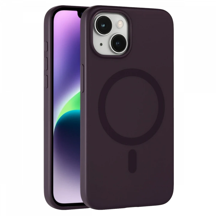 BFS  Apple iPhone 14 Tuna PC Slim Magsafe Kapak - Derin Mor