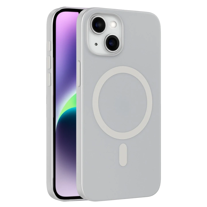 BFS  Apple iPhone 14 Tuna PC Slim Magsafe Kapak - Şeffaf