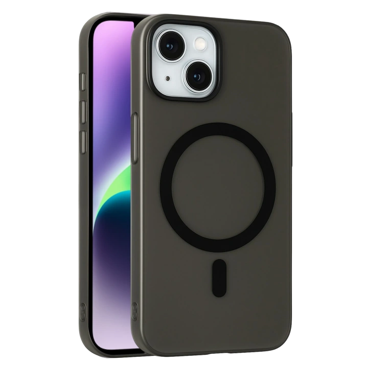 BFS  Apple iPhone 14 Tuna PC Slim Magsafe Kapak - Siyah