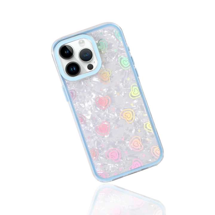 BFS Apple iPhone 15 Lumi Desenli Kapak - Mavi