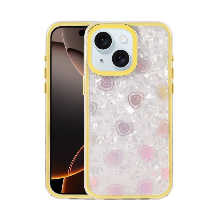 BFS  Apple iPhone 15 Lumi Desenli Kapak - Sarı