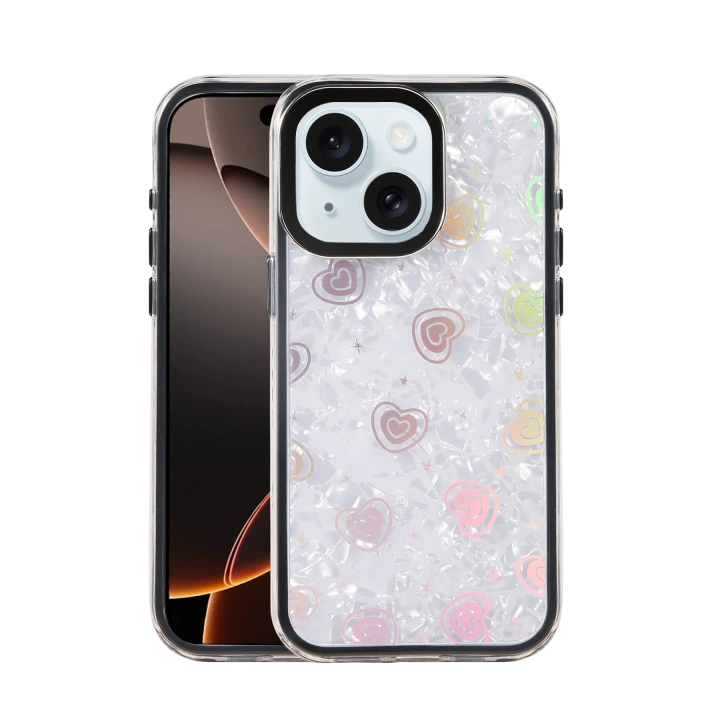 BFS  Apple iPhone 15 Lumi Desenli Kapak - Siyah