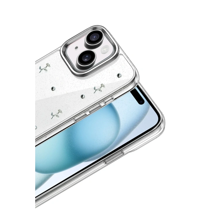 BFS  Apple iPhone 15 Plus Fiyonk Desenli Kapak - Desen 4