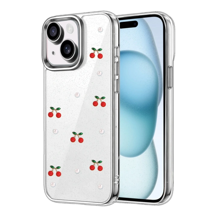 BFS  Apple iPhone 15 Plus Fiyonk Desenli Kapak - Desen 9