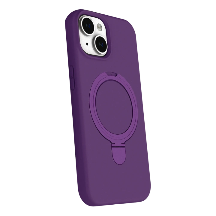 BFS  Apple iPhone 15 Plus Regal Magsafe Standlı Kapak - Derin Mor