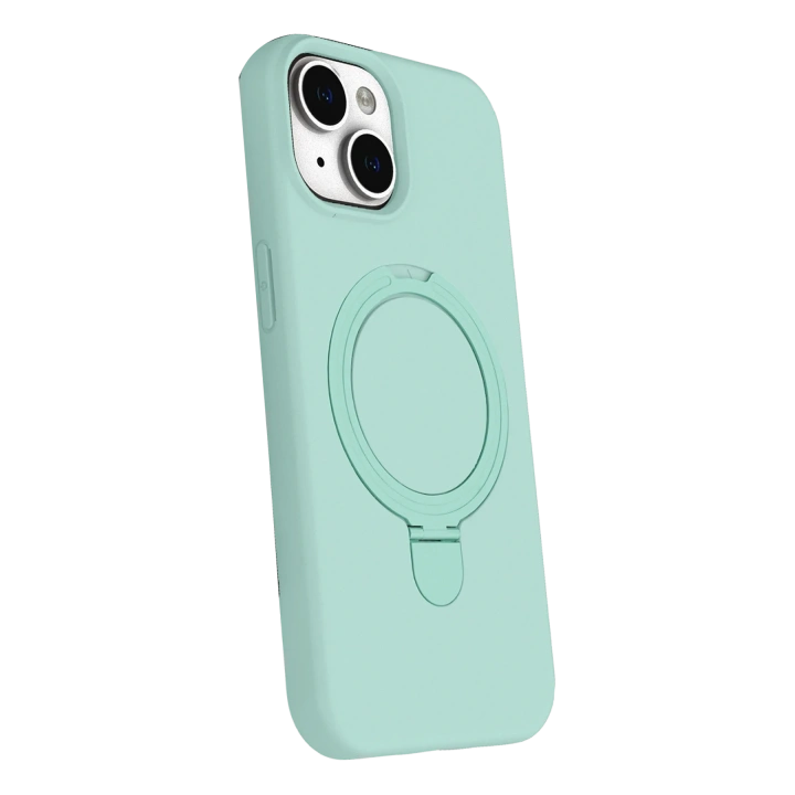 BFS  Apple iPhone 15 Plus Regal Magsafe Standlı Kapak - Su Yeşili