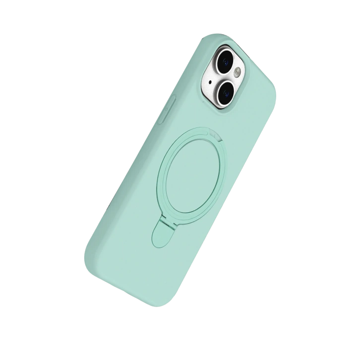 BFS  Apple iPhone 15 Plus Regal Magsafe Standlı Kapak - Su Yeşili