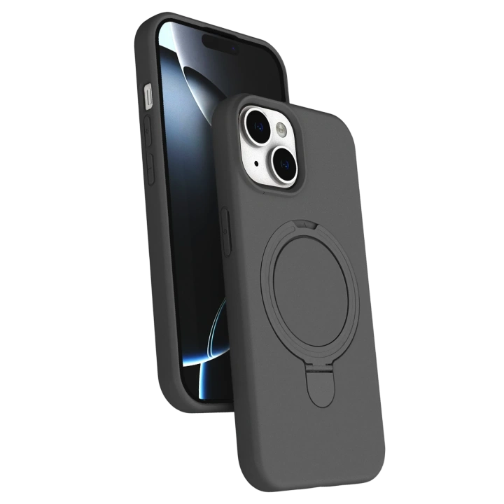 BFS  Apple iPhone 15 Plus Regal Magsafe Standlı Kapak - Titan Gri