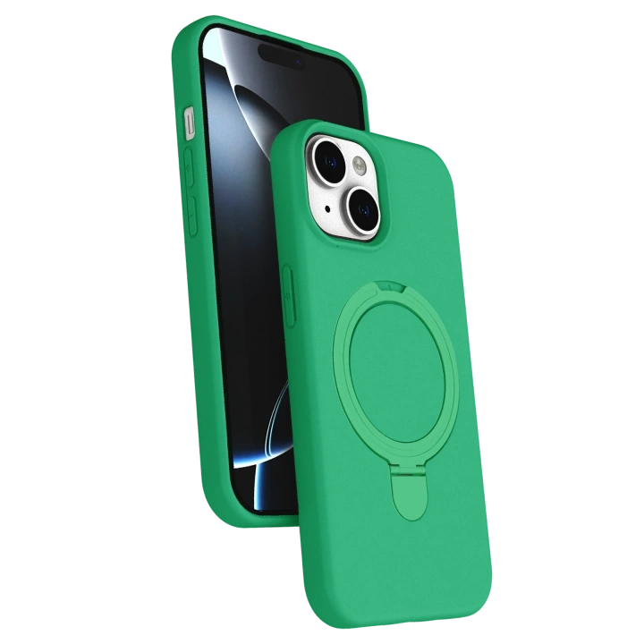 BFS  Apple iPhone 15 Plus Regal Magsafe Standlı Kapak - Yeşil