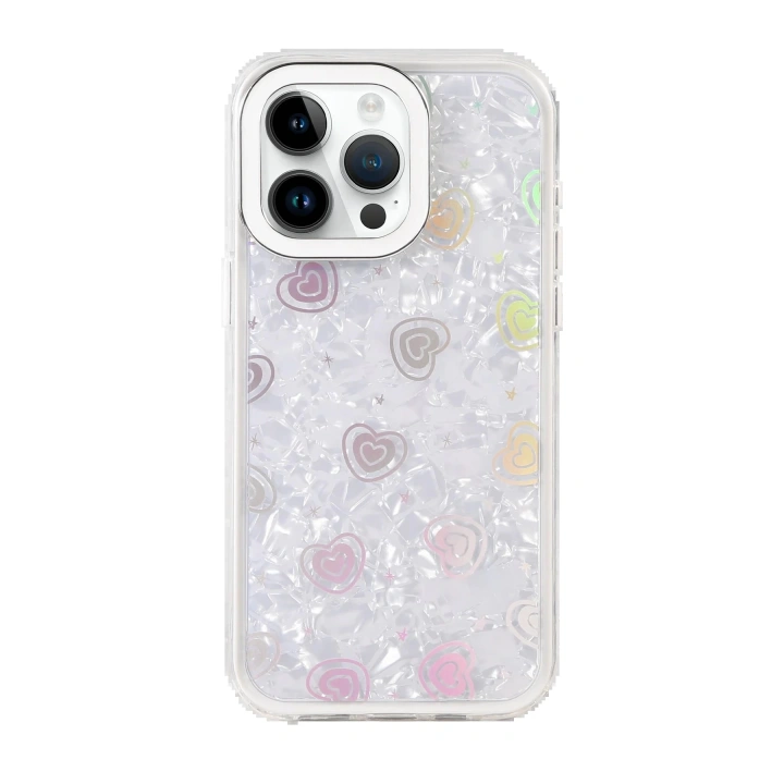 BFS Apple iPhone 15 Pro Lumi Desenli Kapak - Beyaz