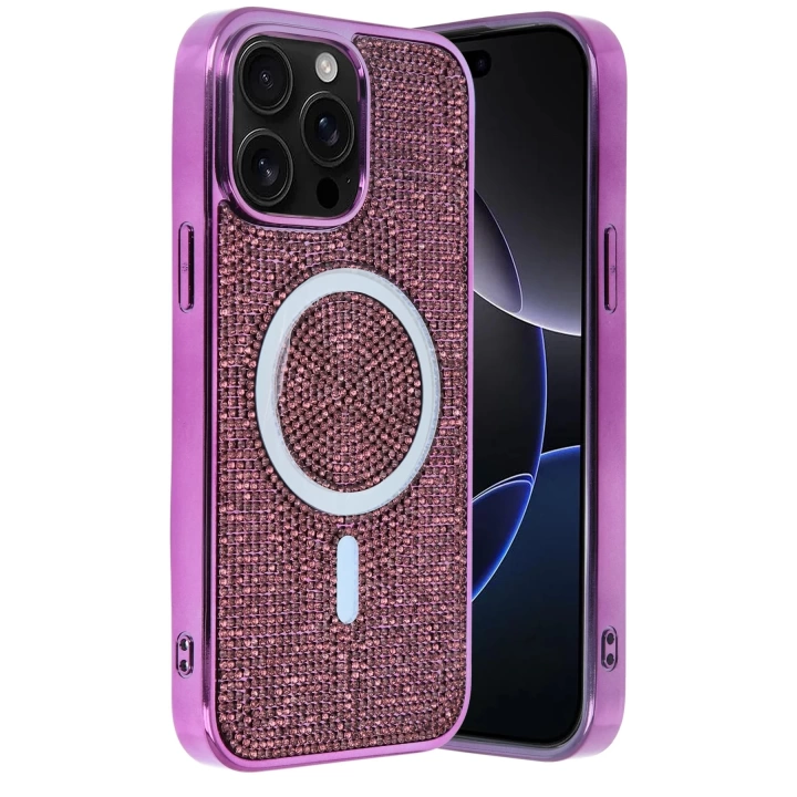 BFS  Apple iPhone 15 Pro Max Helen Magsafe Kapak - Derin Mor