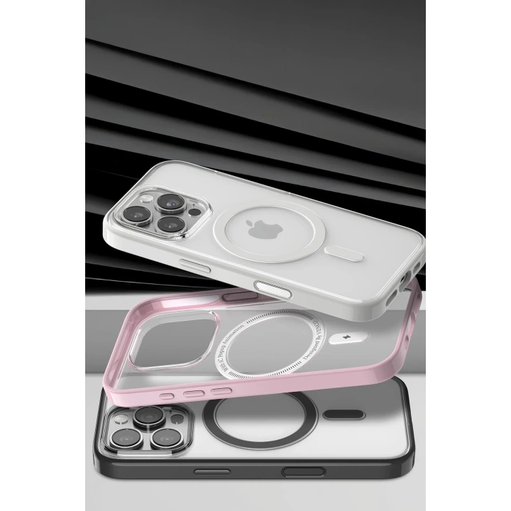 BFS Apple iPhone 15 Pro Max Joly Magsafe Kapak - Siyah
