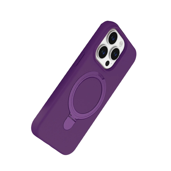 BFS  Apple iPhone 15 Pro Max Regal Magsafe Standlı Kapak - Derin Mor