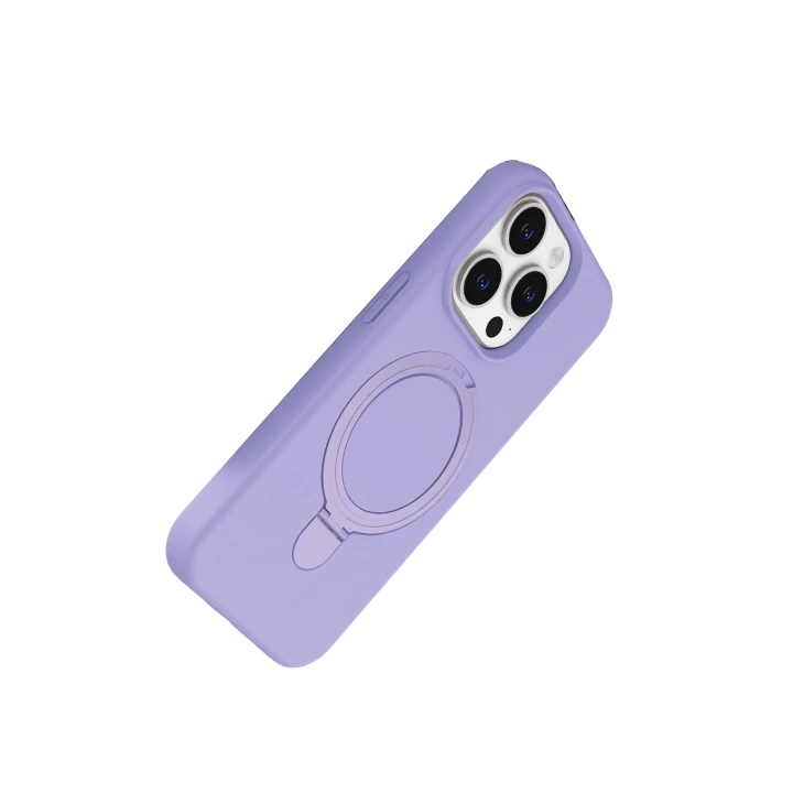 BFS  Apple iPhone 15 Pro Max Regal Magsafe Standlı Kapak - Lila