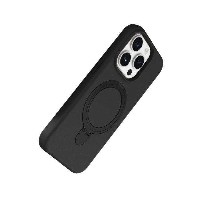 BFS  Apple iPhone 15 Pro Max Regal Magsafe Standlı Kapak - Siyah