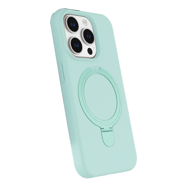 BFS  Apple iPhone 15 Pro Max Regal Magsafe Standlı Kapak - Su Yeşili