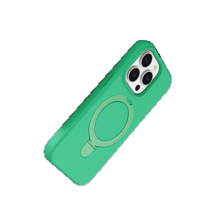 BFS Apple iPhone 15 Pro Max Regal Magsafe Standlı Kapak - Yeşil