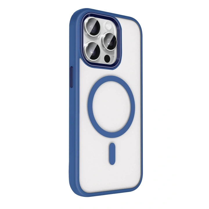 BFS Apple iPhone 15 Pro Max Terea Magsafe Kapak - Lacivert