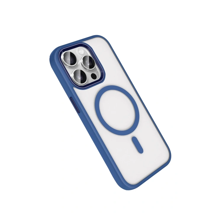 BFS Apple iPhone 15 Pro Max Terea Magsafe Kapak - Lacivert