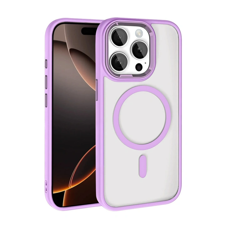 BFS  Apple iPhone 15 Pro Max Terea Magsafe Kapak - Lila