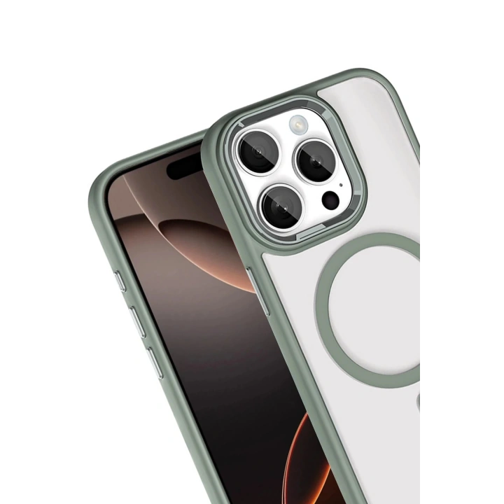 BFS Apple iPhone 15 Pro Max Terea Magsafe Kapak - Titan Gri