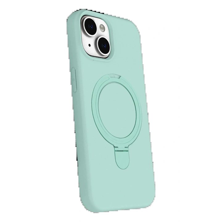 BFS Apple iPhone 15 Regal Magsafe Standlı Kapak - Su Yeşili