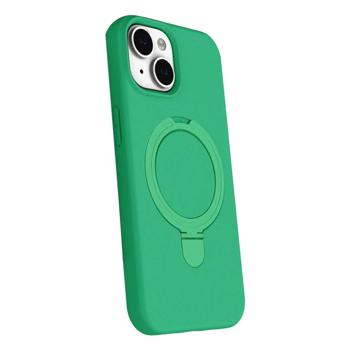 BFS  Apple iPhone 15 Regal Magsafe Standlı Kapak - Yeşil