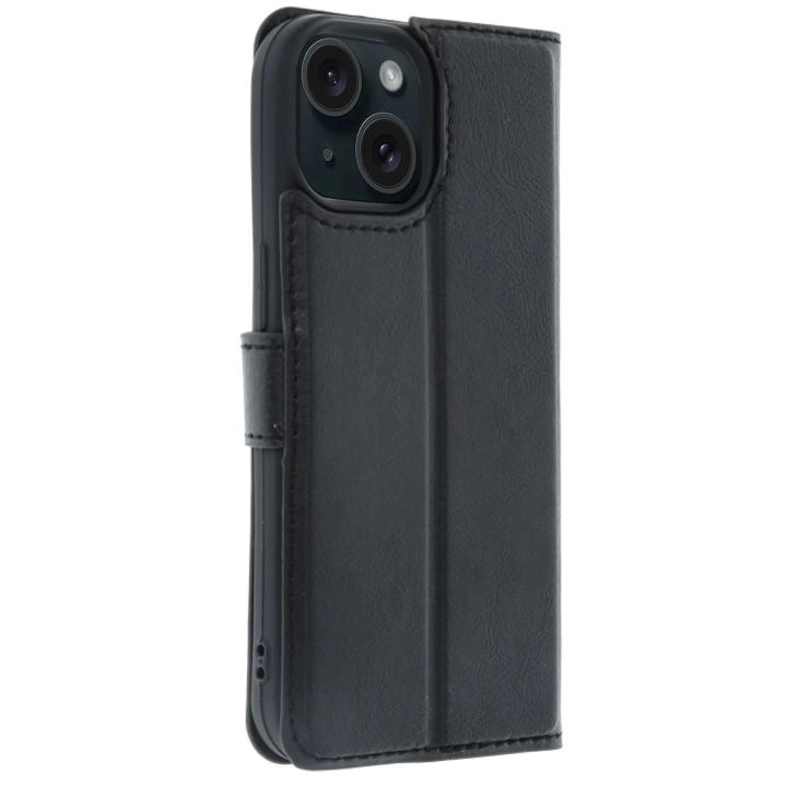 BFS  Apple iPhone 15 Trend S Plus Kapaklı Kılıf - Siyah