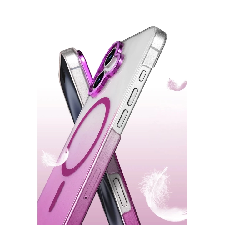 BFS Apple iPhone 16 Glossy Magsafe Kapak - Mavi