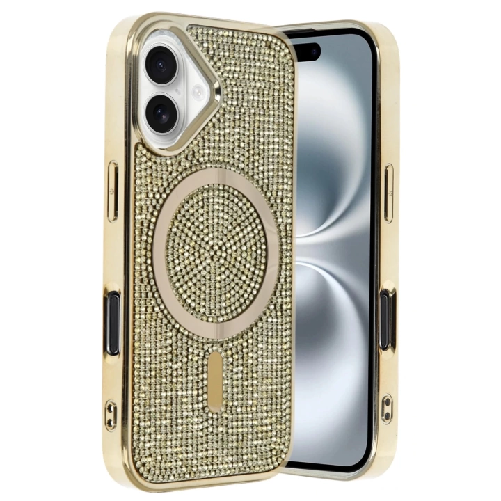 BFS  Apple iPhone 16 Helen Magsafe Kapak - Gold