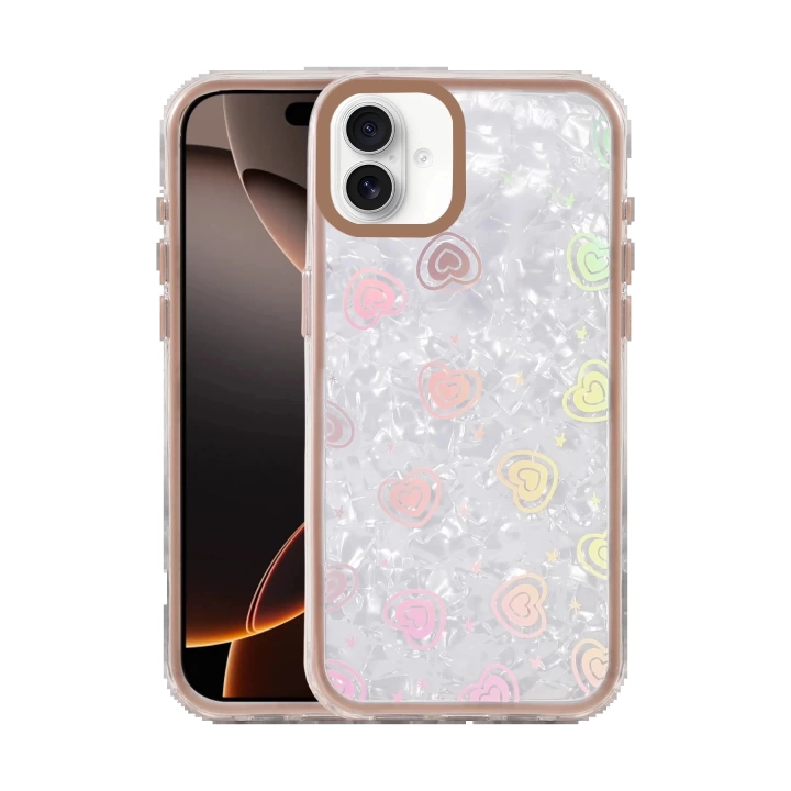 BFS Apple iPhone 16 Lumi Desenli Kapak - Çöl Titanyum