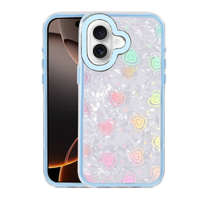 BFS  Apple iPhone 16 Lumi Desenli Kapak - Mavi