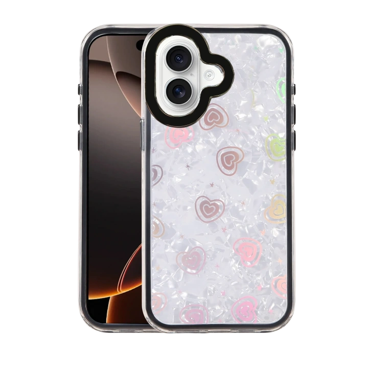 BFS  Apple iPhone 16 Lumi Desenli Kapak - Siyah