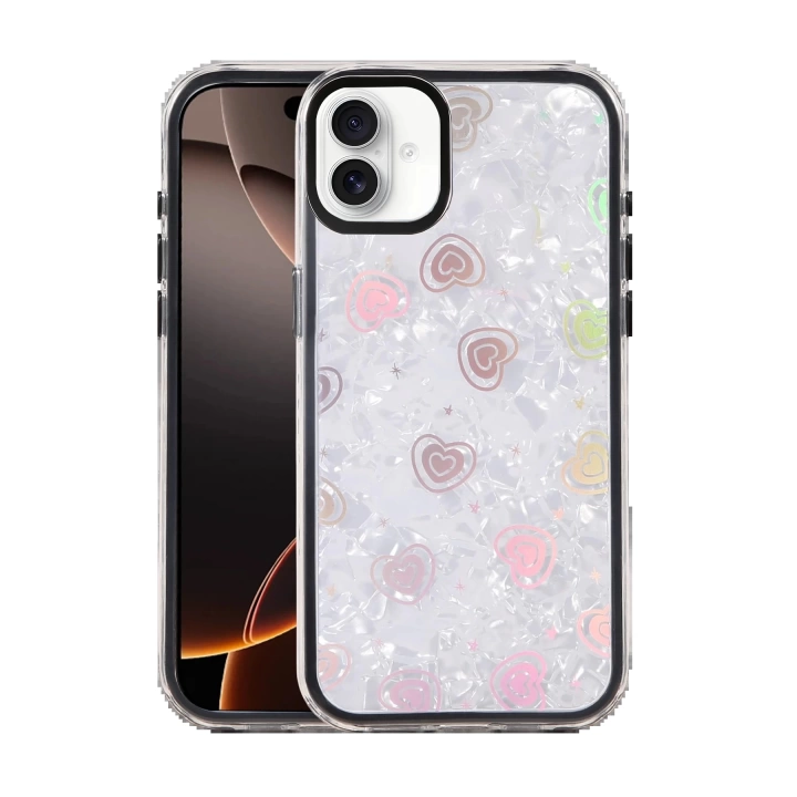 BFS Apple iPhone 16 Lumi Desenli Kapak - Siyah