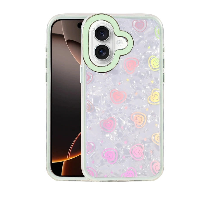 BFS  Apple iPhone 16 Lumi Desenli Kapak - Yeşil