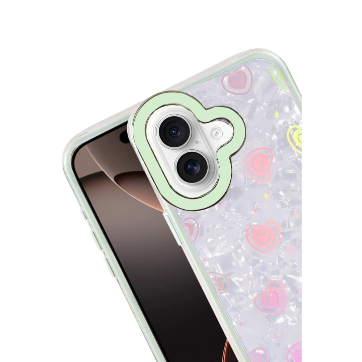 BFS  Apple iPhone 16 Lumi Desenli Kapak - Yeşil