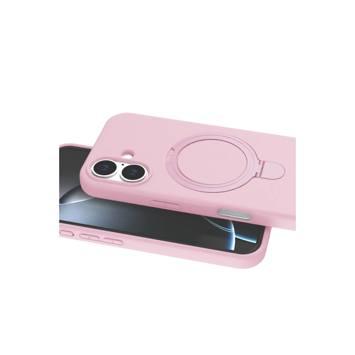BFS  Apple iPhone 16 Plus Regal Magsafe Standlı Kapak - Açık Pembe