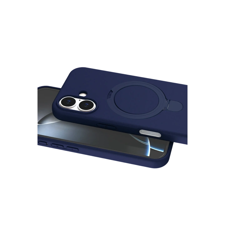 BFS  Apple iPhone 16 Plus Regal Magsafe Standlı Kapak - Lacivert