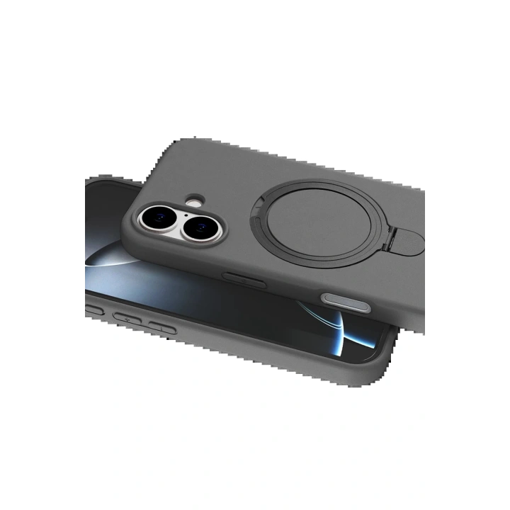 BFS Apple iPhone 16 Plus Regal Magsafe Standlı Kapak - Titan Gri