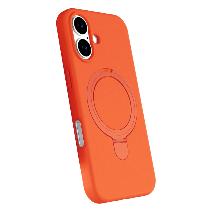 BFS  Apple iPhone 16 Plus Regal Magsafe Standlı Kapak - Turuncu