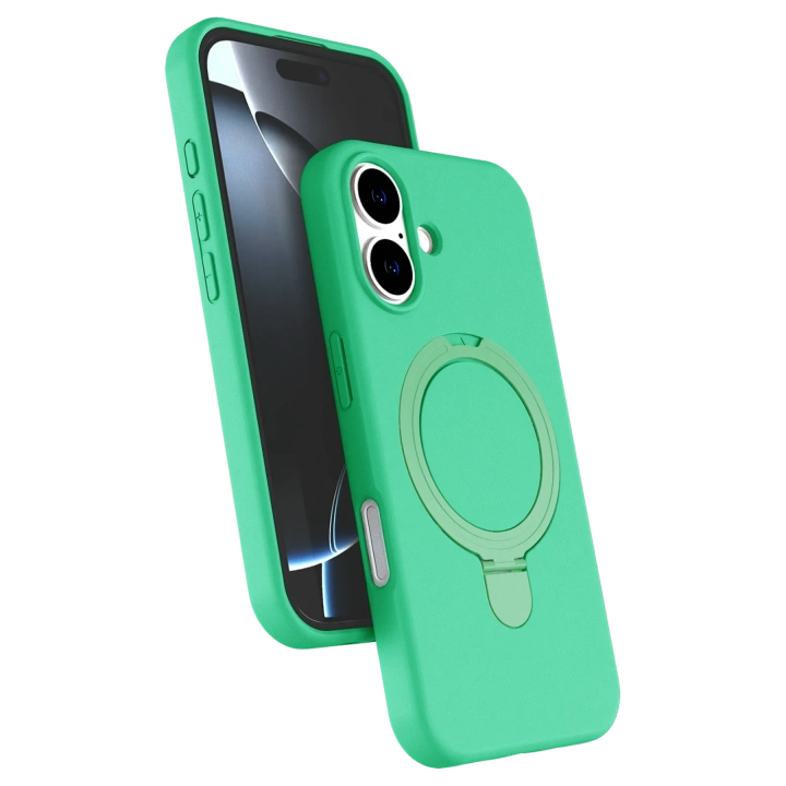 BFS  Apple iPhone 16 Plus Regal Magsafe Standlı Kapak - Yeşil