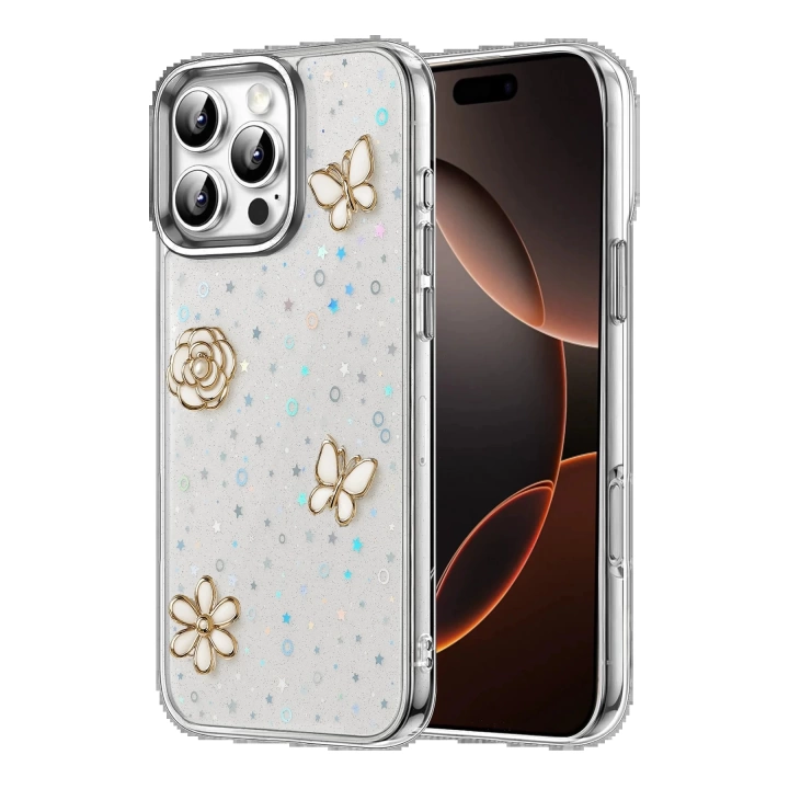 BFS Apple iPhone 16 Pro Fiyonk Desenli Kapak - Desen 2